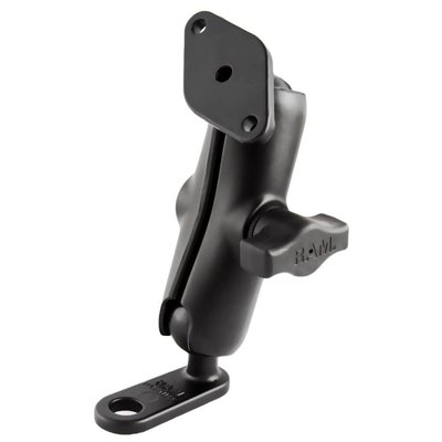 RAM Mount Motorcycle Base montageset with 11mm Hole and 1" Ball
