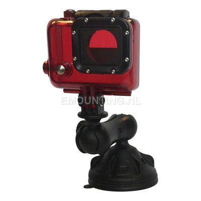 RAM Mount GoPro camera kogel compacte zuignap bevestigingset