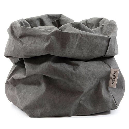 UASHMAMA® Paper Bag Donkergrijs UASHMAMA® Paper Bag Donkergrijs