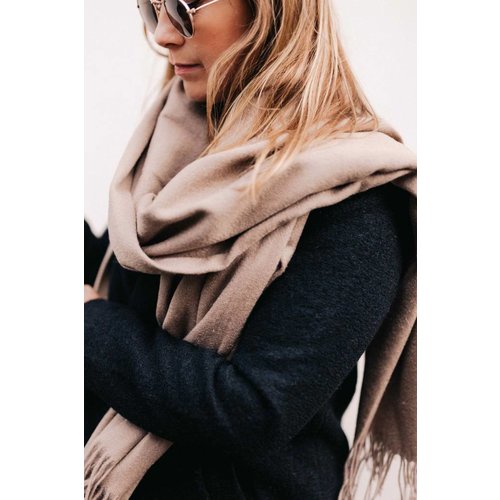 Shawl Valérie 100% Wool Beige Shawl Valérie 100% Wool Beige