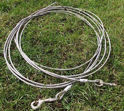 Staalkabel voor de hond
