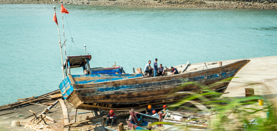 vissersboten Whenzhou island