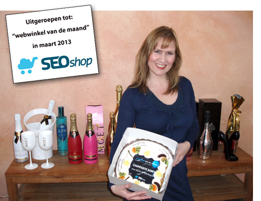 Champagne Babes is webwinkel van de maand (maart 2013, SEOshop)
