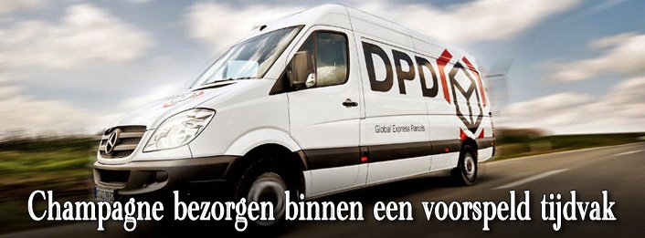 Champagne bezorgen wanneer het jou uitkomt