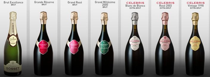 Gosset champagne voor in het zonnetje