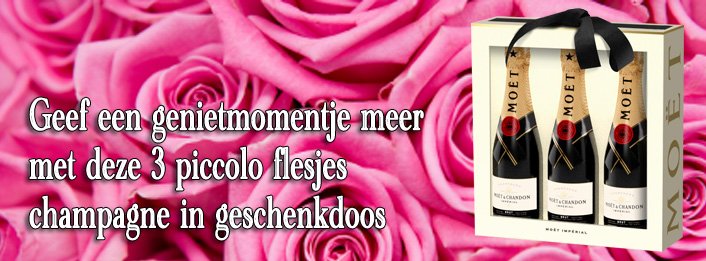 Champagne piccolo flesjes in geschenkverpakking