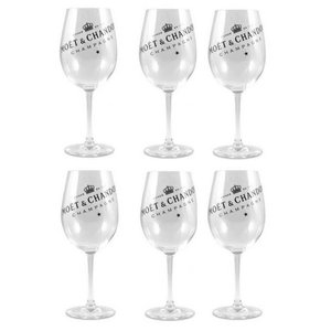 Moet & Chandon Ice Imperial glazen (transparant acryl) per 6