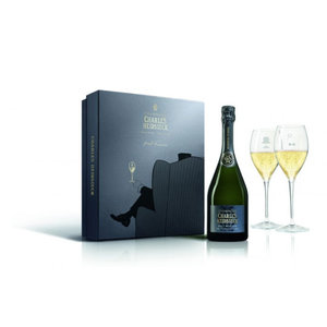 Charles Heidsieck Armchair Club Geschenkset met 2 champagneglazen
