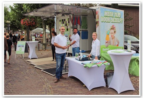 Stand ThuisSchoonmaken.nl tijdens Heesch Presenteert