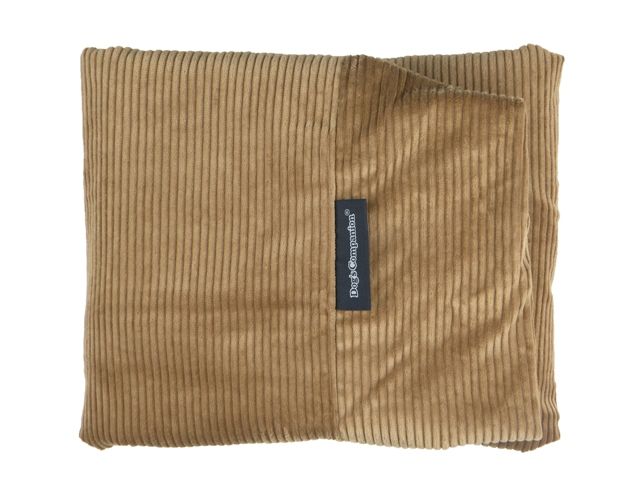 Hoes hondenbed camel ribcord extra small