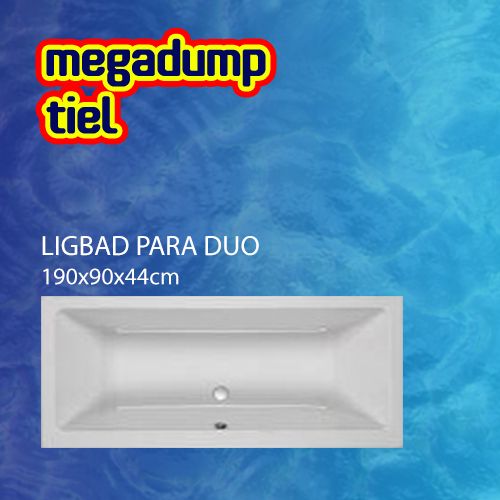 Ligbad Para Duo 190X90X44 cm Aqua Viva