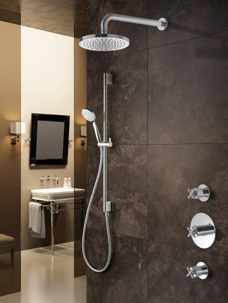 Hotbath Thermostatische Inbouw Douche Set Chap Met 2 Stopkranen Ibs 3