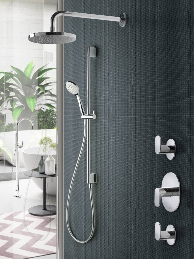 Hotbath Thermostatische Inbouw Douche Set Friendo Met 2 Stopkranen Ibs
