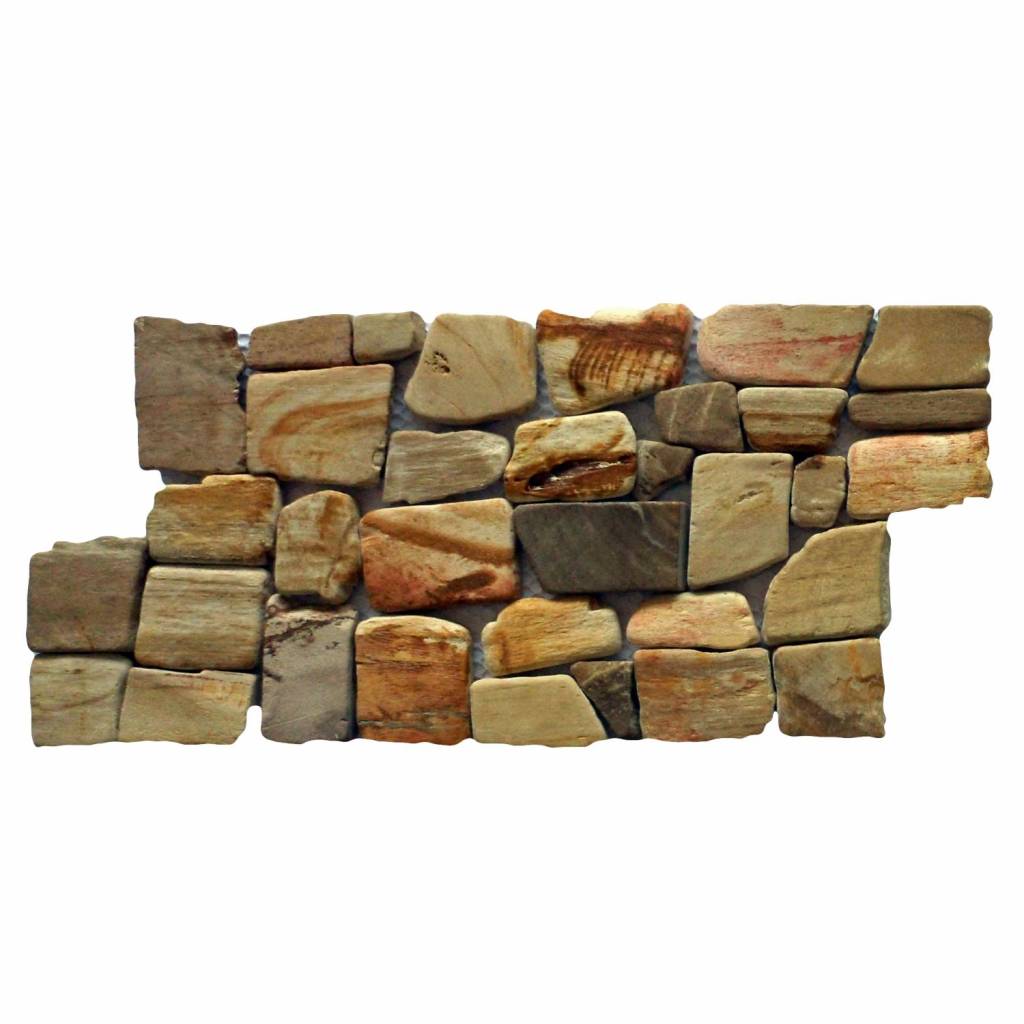 Mozaïek Hout Petrified Wood 15X30 cm Stabigo
