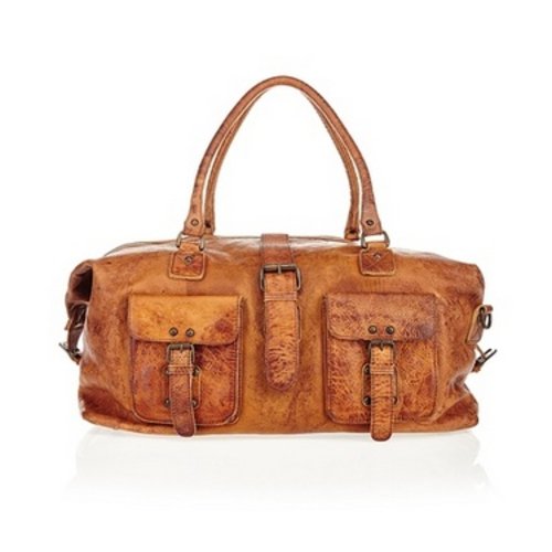 JOOF Vintage look grote leren weekendtas bruin JOOF Vintage look grote leren weekendtas bruin