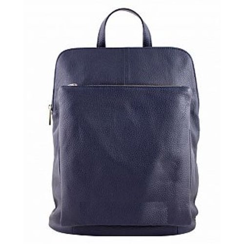 Leren rugzak uit Italie blauw Leren rugzak uit Italie blauw