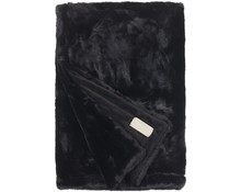 Faux Fur Throw Seal Black Faux Fur Throw Seal Black