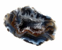 Geodes with quartz crystals
