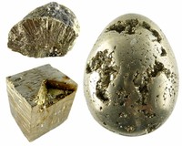 Iron ore with golden color