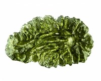 Moldavite, green Tektite from Czech Republic