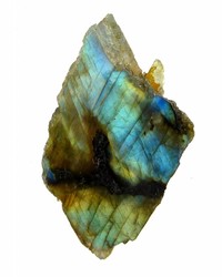 Labradoriet polished on one side