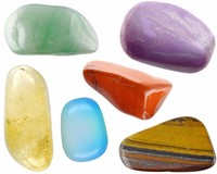 Various tumble stones from all over the world