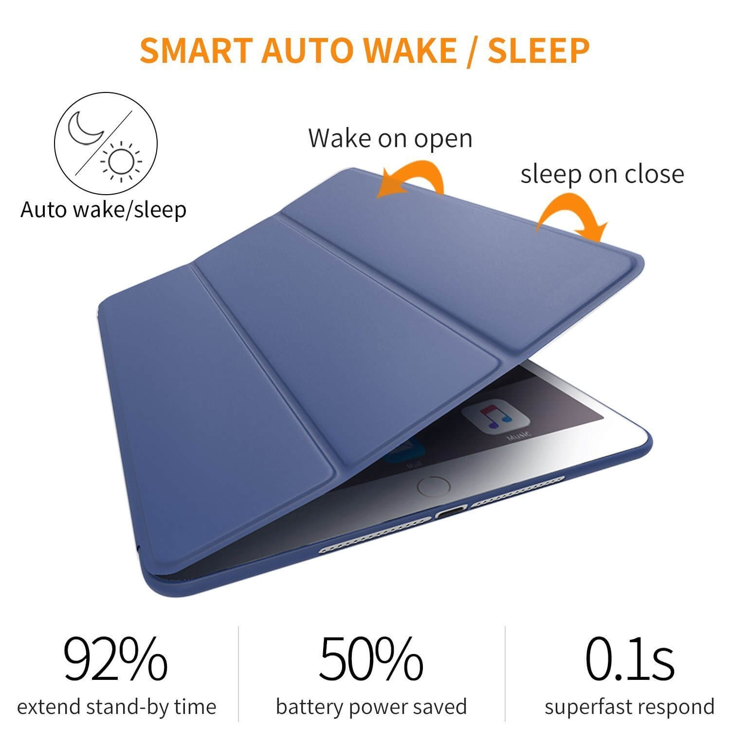 iPad Smart Cover Case Blauw