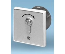 Key switch, flush mounted, pulse contact Key switch, flush mounted, pulse contact