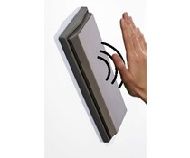 Ellbogentaster (Edelstahl Deckel) mit "Touchless Scan" Ellbogentaster (Edelstahl Deckel) mit "Touchless Scan"