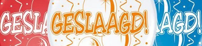 Vier je diploma met geslaagd versiering!