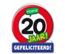 20 jaar verkeersbord 20 jaar verkeersbord