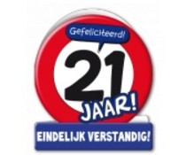 21 jaar verkeersbord 21 jaar verkeersbord