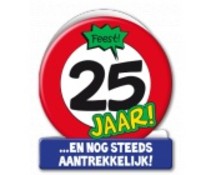 25 jaar verkeersbord 25 jaar verkeersbord