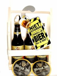 Cadeautip voor hem. Voor ieder budget een leuk en origineel bierrek bierpakket.