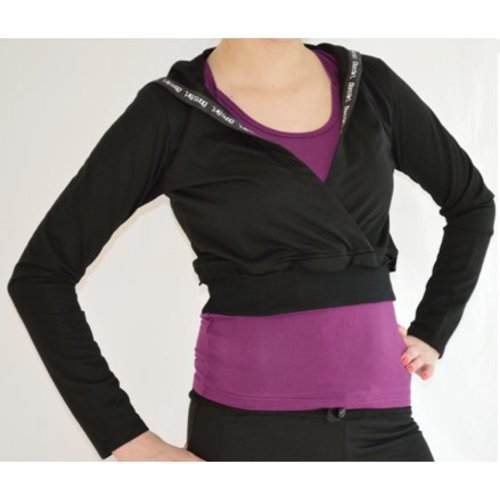 Dansgirl Hoodie top zwart Dansgirl Hoodie top zwart