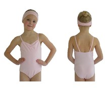 Dansgirl Kinder Balletpakje spaghettibandjes licht roze Dansgirl Kinder Balletpakje spaghettibandjes licht roze