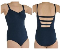 Dansgirl Balletpakje wide strap donker blauw Dansgirl Balletpakje wide strap donker blauw