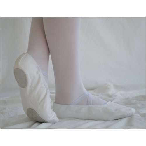 Dansgirl Balletschoenen splitzool wit Dansgirl Balletschoenen splitzool wit