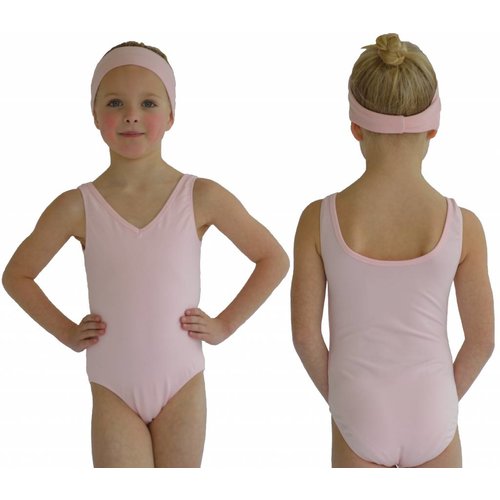 Dansgirl Kinder Balletpakje hemdmodel licht roze Dansgirl Kinder Balletpakje hemdmodel licht roze
