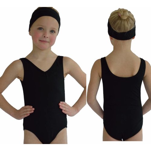 Dansgirl Kinder Balletpakje hemdmodel zwart Dansgirl Kinder Balletpakje hemdmodel zwart