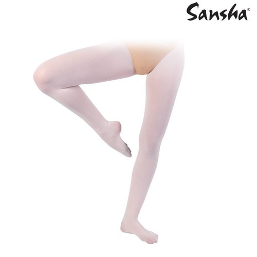 Sansha Balletpanty met voet wit dames Sansha Balletpanty met voet wit dames