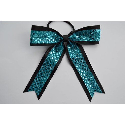 Cheerleader haarstrik turquoise Cheerleader haarstrik turquoise