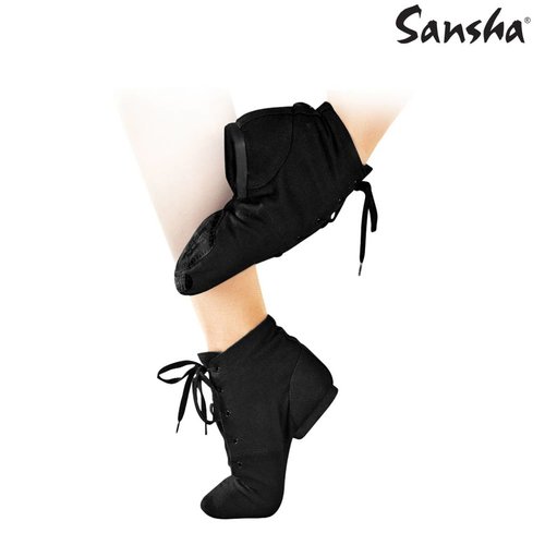 Sansha Jazz boot canvas soho jazzschoen Sansha Jazz boot canvas soho jazzschoen