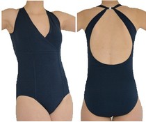 Dansgirl Balletpakje halter donker blauw Dansgirl Balletpakje halter donker blauw