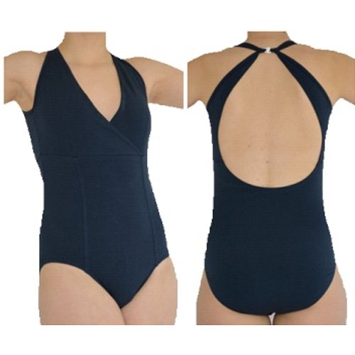 Dansgirl Balletpakje halter donker blauw Dansgirl Balletpakje halter donker blauw