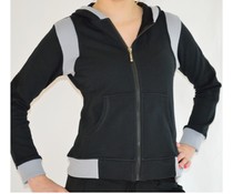 Dansgirl Sportvest kinder zwart met grijs Dansgirl Sportvest kinder zwart met grijs