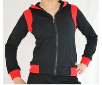 Dansgirl Sportvest kinder zwart met rood Dansgirl Sportvest kinder zwart met rood