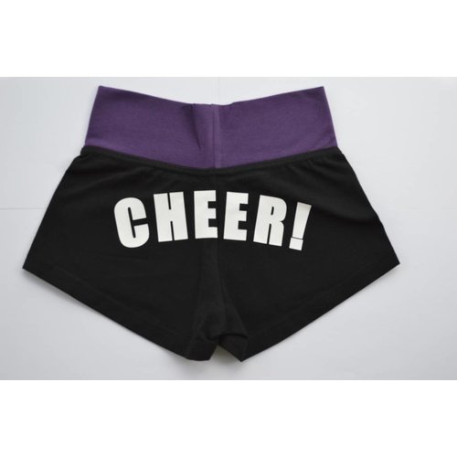 Dansgirl CHEER! short zwart/paars Dansgirl CHEER! short zwart/paars