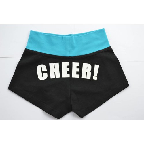Dansgirl CHEER! short zwart/turquoise Dansgirl CHEER! short zwart/turquoise