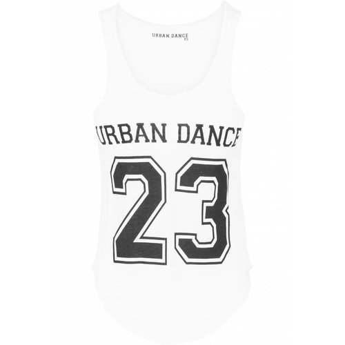 Urban Dance Dans tanktop wit cijfer 23 Urban Dance Dans tanktop wit cijfer 23